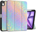 DONGKE for iPad Air 11 Inch Case M4 2026 / M3 2025 / M2 2024 &amp iPad Air 5th 2022 / 4th Gen 2020 10.9 Inch Ultra Thin Soft TPU Back Cover with Pencil Holder Support Auto Wake/Sleep Colorful Leopa