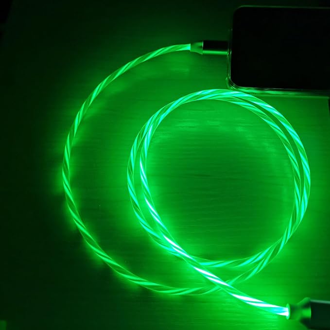 Green LED Flowing Type C to Type C