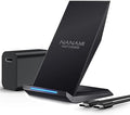 NANAMI Fast Wireless Charger with USB Phone Charger Charging Stand with 20W PD Adapter for iPhone 17/17 Pro/17 Pro Max/16/16 Plus/15/14/13 10W for Samsung Galaxy S26/S26+/S25/S24/S23/S22/S21