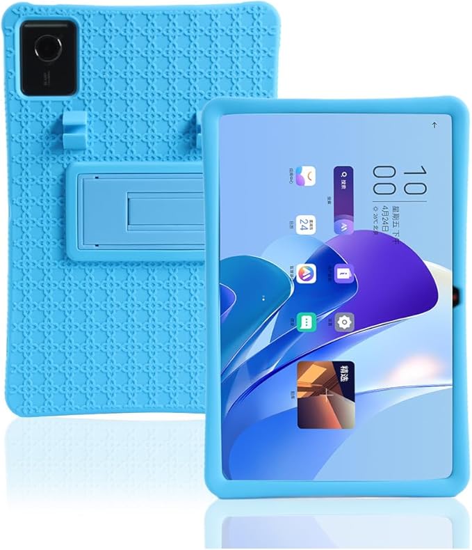 Compatible with Lenovo Chromebook Duet 11 (11M889)/EDU G2/GEN9 2024 Tablet Case Full Coverage Ultra Slim Silicone Shockproof Lightweight Cover Case (Blue)