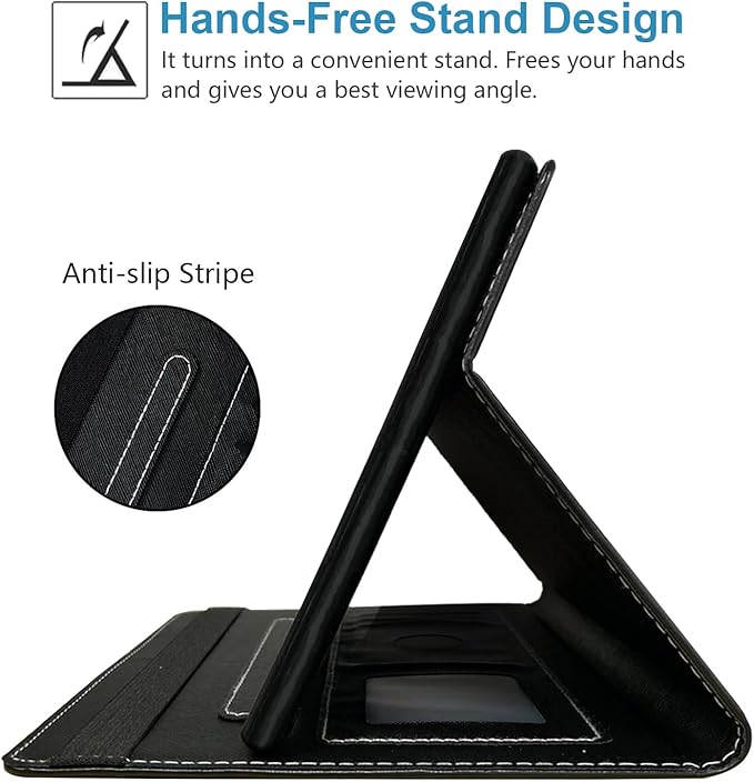 Case for All-New Amazon Kindle Fire HD 10 &amp 10 Plus Tablet (13th/11th Generation 2023/2021 Release) 10.1 - Premium PU Leather Stand Cover with Smart Auto Wake Explorer and Eiffel Tower