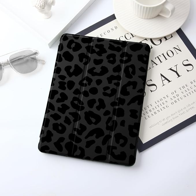 B-Black Leopard Print