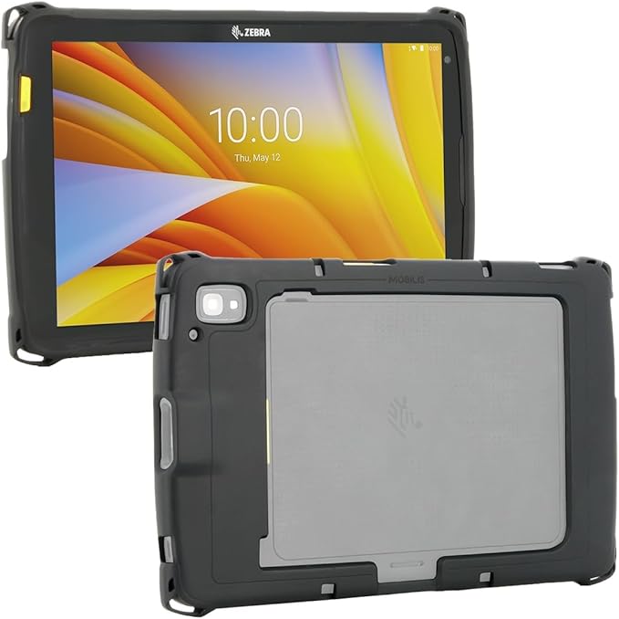 MOBILIS Rugged Case for Zebra Tablet ET40 ET45 Military Grade Shockproof Protective Cover Compatible with Zebra Accessories Recycled Materials Black