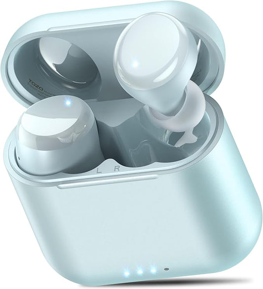 TOZO T6 Wireless Earbuds Bluetooth 5.3 Ear Buds Stereo Sound in Ear Headphones 50 Hours Playtime Wireless Charging Case APP Customizable EQs IPX8 Waterproof Earphones