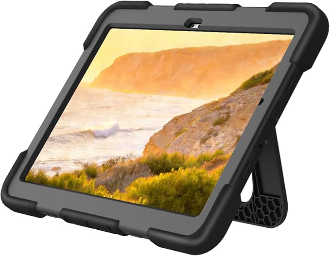 Case for Samsung Galaxy Tab A11+ 11 Inch 2025 (X230/X236B) Heavy Duty Shockproof Rugged Stand Hand Strap Protective Tablet Case for Tab A11 Plus Black+Black