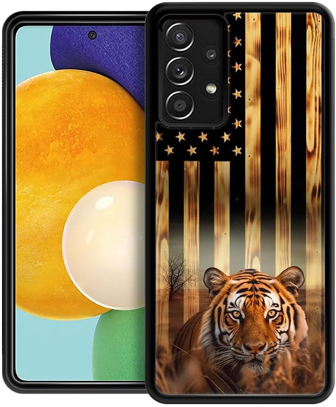 Tger American Wood Grain Flag