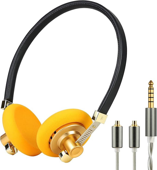 OKCSC G40 Open-Back Vintage Headphones 40mm Hi-Fi Drivers All-Day Comfort Detachable Memory Foam Earpads &amp Cable for All Day Use Portable Carry Bag Outdoor Activity/Street Style Enthusiasts4