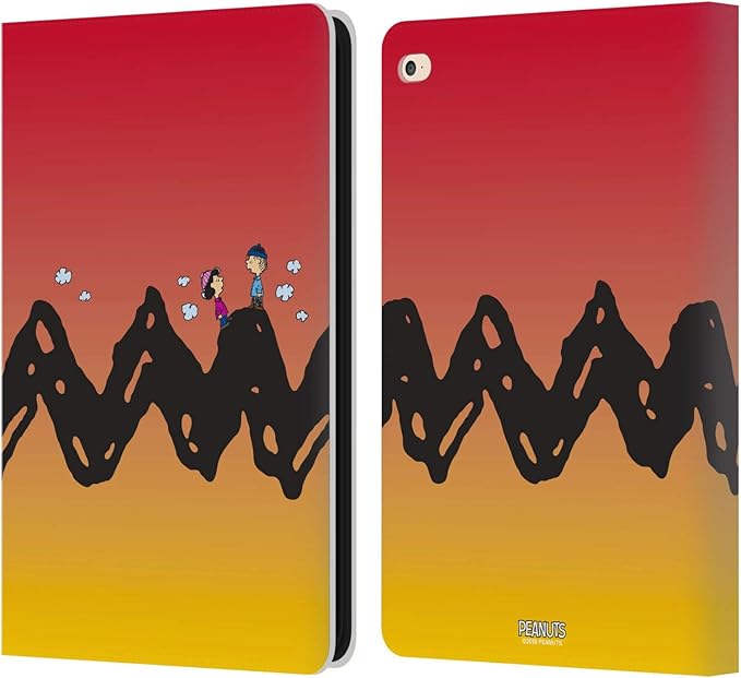 Head Case Designs Officially Licensed Peanuts Charlie &amp Lucy Characters Leather Wallet Case Compatible with Apple iPad Air 2 (2014)