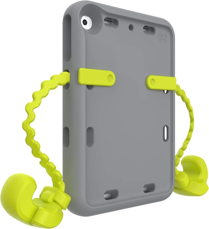 Speck Products Case-E Fits iPad mini 4 Case (2019) Case for Kids Rhino Grey/Citrus Yellow