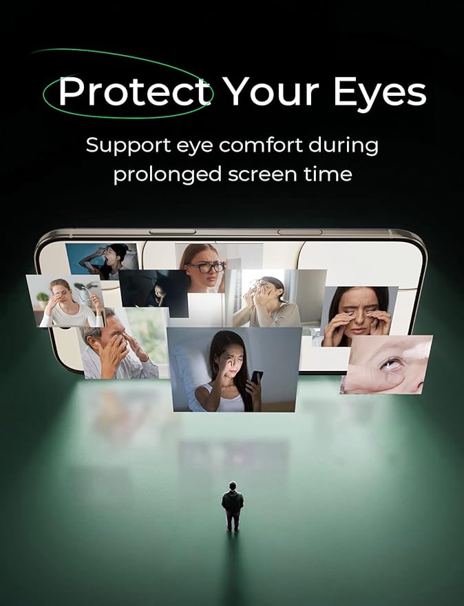 MAGIC JOHN 2 PACK for iPhone Air (6.5) Eye Protection Screen Protector HD Clear Auto Dust-Elimination 9H Tempered Glass &amp Scratch Resistance Full Edge Coverage