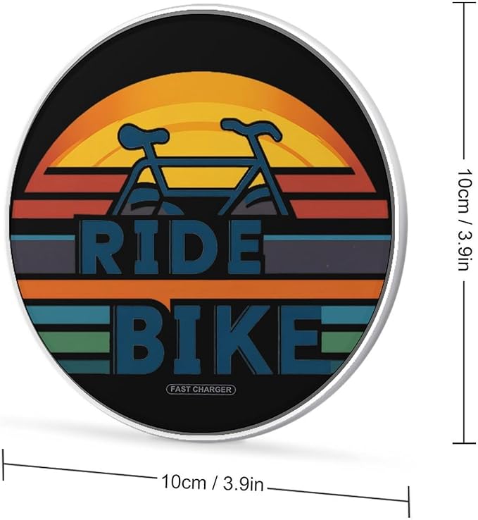 Ride Bike Enjoy Riding Phone Charger Magnetic Charging Pad Anti-Slip with USB Cable
