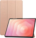 for Samsung Galaxy Tab S11 Ultra 2025 Android 14.6 Inch Tablet CaseBOVUGAC Tri-fold Tablet Case Cover for Galaxy Tab S11 Ultra 14.6Full Protection Premium PU Scratch Resistant.(Rose Gold)