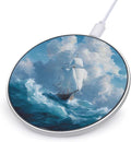 Sailboat Sails Sailing Navigation Phone Charger Magnetic Charging Pad Anti-Slip with USB Cable