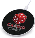 Casino Night Dice Fast Portable Charger 10W Funny Graphic Phone Charging Pad with USB Cable
