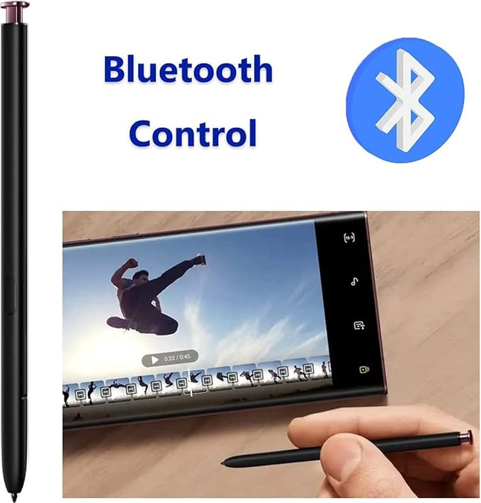 Burgundy Galaxy S22 Ultra S Pen with Bluetooth for Samsung Galaxy S22 Ultra 5G Stylus Pen Replacement Remote Control for Samsung Galaxy S22 Ultra S Pen