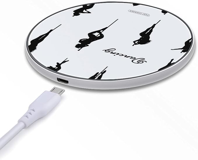 Pole Dance Dancing Fast Portable Charger 10W Funny Graphic Phone Charging Pad with USB Cable
