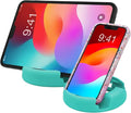GoDonut Plus+ - Smartphone and Tablet Stand - Compatible with Lager Cases with Charging Port Access - for use at Work at Home Travel and on-the-go (Teal)