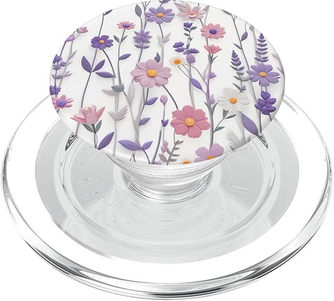 Mixed Flowers Bouquet Flower Pattern PopSockets PopGrip for MagSafe