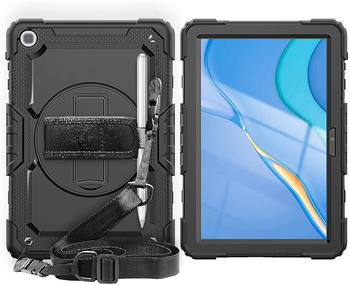 SZKMG Case for Huawei Matepad T10s 10.1/ T10 9.7 with Stand [Screen Protector] Glass Rugged Protective Cover for Huawei Tablet Matepad T 10s 10