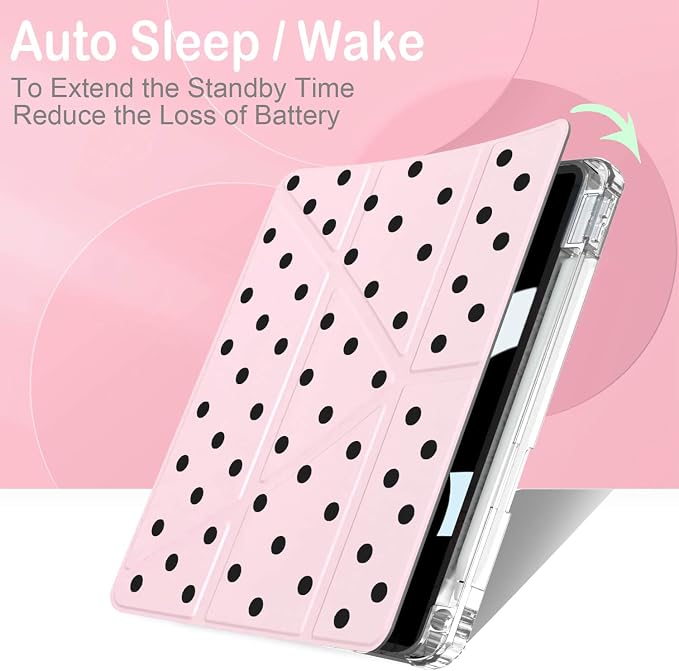Pink Black Polka Dot