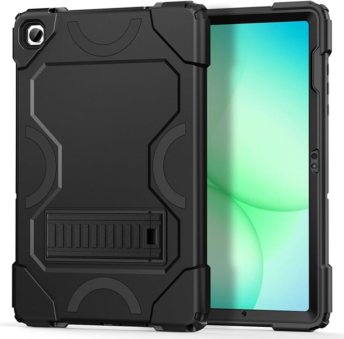 Case for Samsung Galaxy Tab A11 Plus 2026/ Tab A9 Plus 2023 11 inch Military Grade Shockproof Protective Cover with Built-in Kickstand for A11+/ A9+ 11 Tablet Black