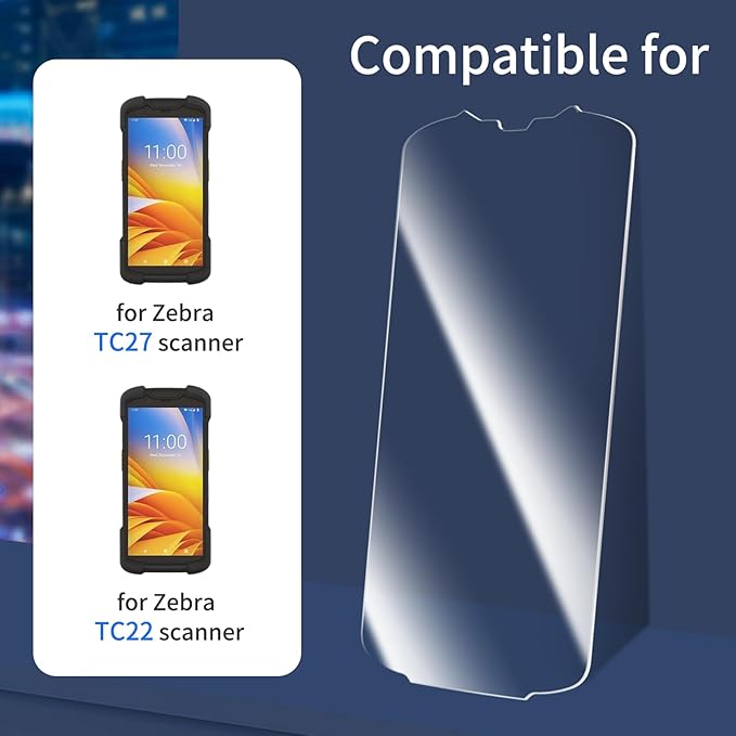 6PCS Tempered Glass Screen Protector for Zebra TC73 TC78 Barcode Scanner Glass Protectors 9H Scratch-resistant HD Protective TC73 Screen Protector