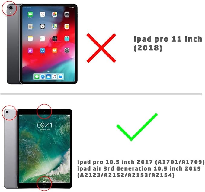 SUPCASE Unicorn Beetle PRO Case for iPad Air 3 (2019) and iPad Pro 10.5'' (2017) Heavy Duty with Built-in Screen Protector Full-Body Rugged Protective Case(Blue)
