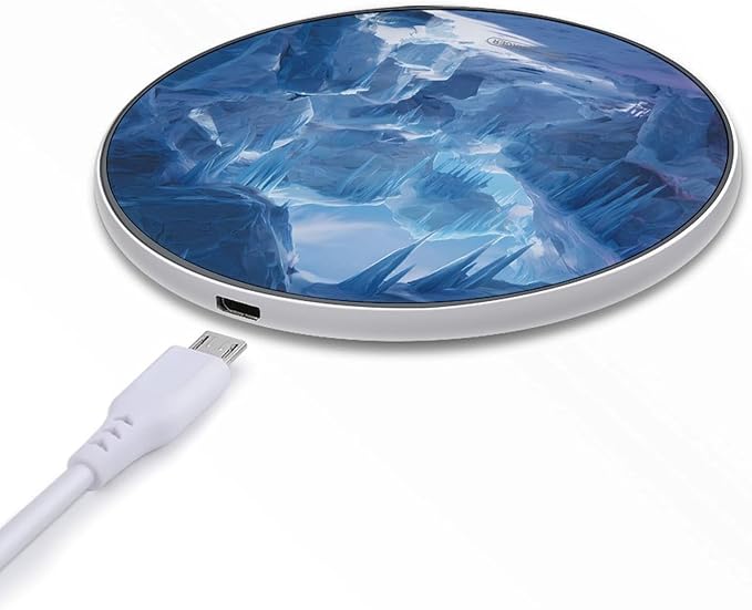 Glacier Cave Ice Winter Phone Charger Magnetic Charging Pad Anti-Slip with USB Cable