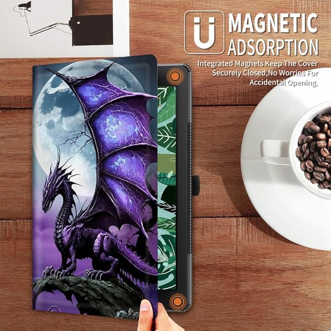 FUYOCWE for Amazon Fire Max 11 Tablet Case (13th Generation2023 Release)Multi-Angle Slim Folio Stand Smart Cover Cases for Amazon Kindle Fire Max 11 inch 13th Gen-Arcient Dragon