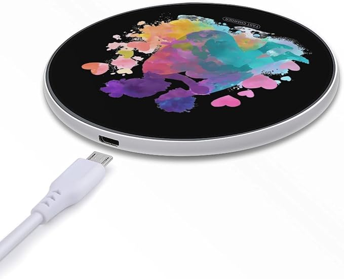 Mother and Daughter Fast Portable Charger 10W Funny Graphic Phone Charging Pad with USB Cable