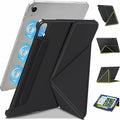 for iPad A16 11th Generation Case(11 Inch 2025)iPad 10th (10.9 2022) Slim Powerful Magnetic Case4 Standibg AnglesVertical Stand Coverwith Auto Wake/Sleep and with Pencil Holder (Black)