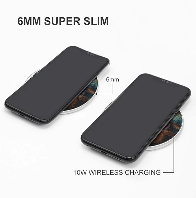 Deers Stands in Wilderness Phone Charger Magnetic Charging Pad Anti-Slip with USB Cable