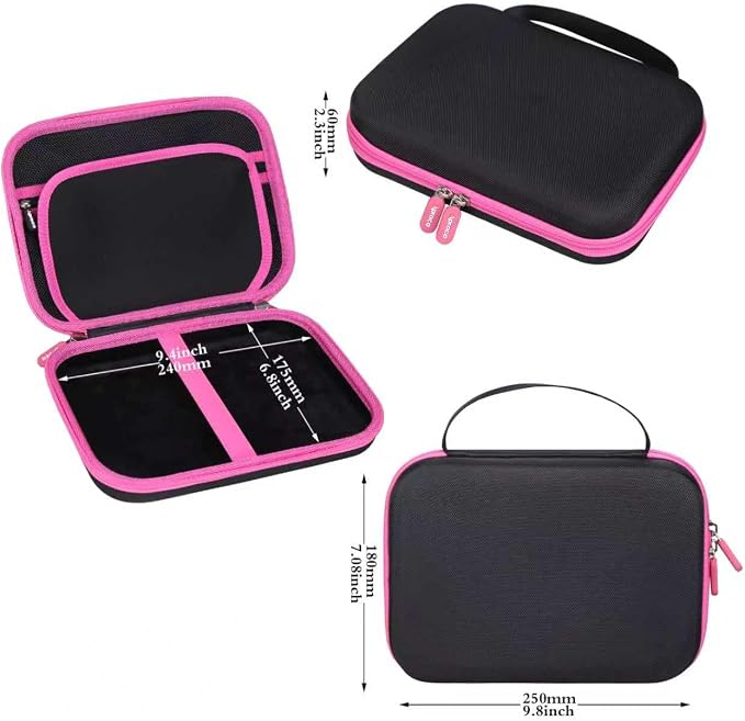 Black with Pink Zipper