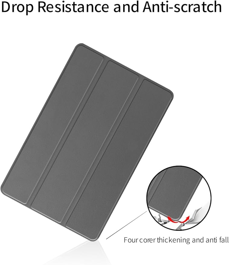 for Samsung Galaxy Tab S11 Ultra (SM-X936B) 2025 Android 14.6 Inch Tablet CaseBOVUGAC Tri-fold Tablet Case Cover for Galaxy Tab S11 Ultra 14.6Full Protection Premium PU Scratch Resistant.(Grey)