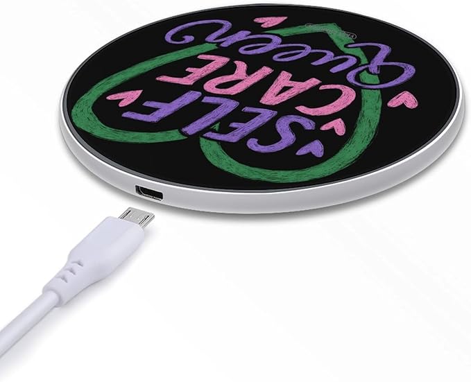 Self-Care Queens Phone Charger Magnetic Charging Pad Anti-Slip with USB Cable