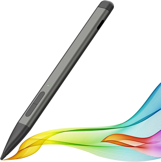 Slim Pen 2 for Microsoft Surface with 4096 Pressure Eraser &amp Right-Click Palm RejectionGraphite Nibfor Surface Pro 12/11/10/9/8/7/6/5/4/XSurface Go 4/3/2Book 3/2/1Laptop1-6Surface Studio 2