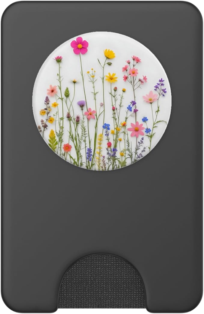 Mixed Flower Bouquet Floral Pattern PopSockets PopWallet for MagSafe