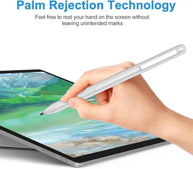 Pen for HP Omnibook Digital Stylus Pen for HP Envy Pavilion Spectre x360 Touchscreen Laptop with MPP 1.51 Palm Rejection 1024 Pressure 2500H Working Time 2 Button