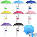 8 Sets Phone Umbrella for Sun Phone Umbrella Cell UV Protection Adjustable Sunshade with Hand Style Suction Cup Outdoor Sun Shield Sunshade for Summer Beach Holiday (Lovely)