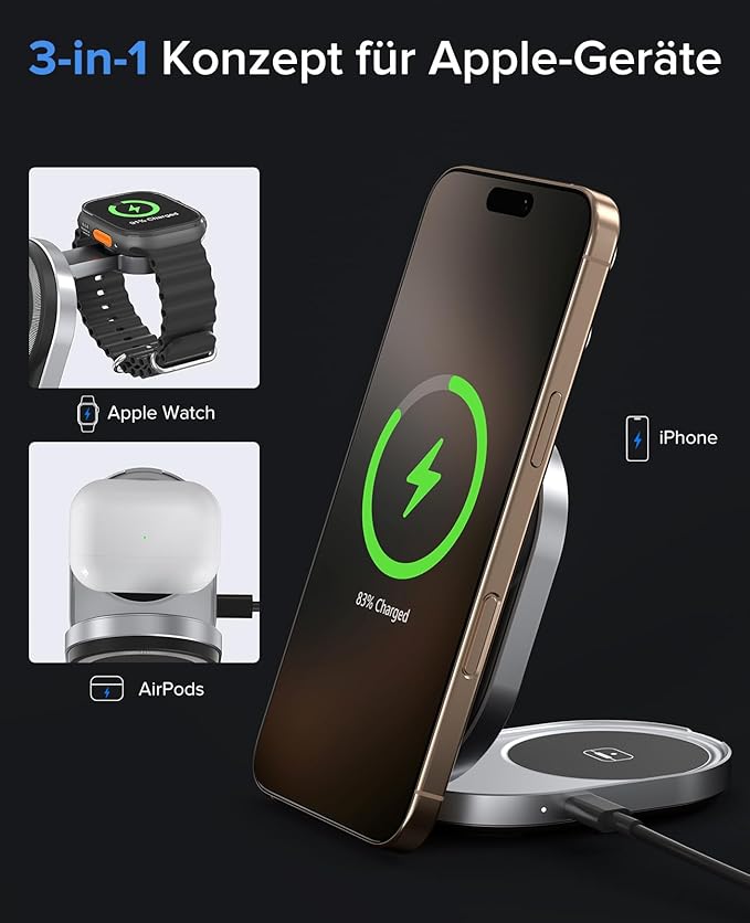 ZIKE Z855 3-in-1 Charging Station