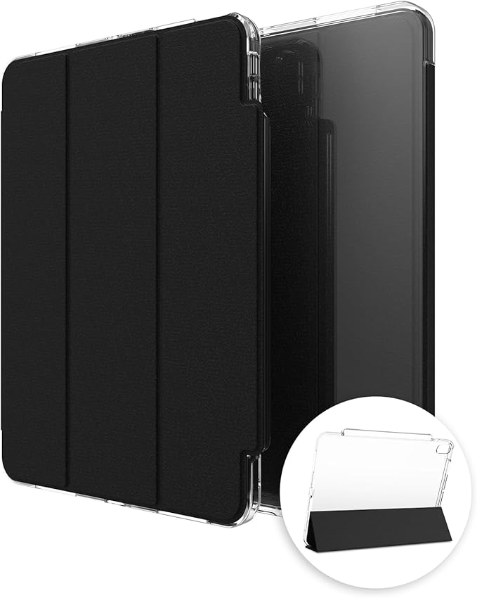 ZAGG Crystal Palace Folio iPad Air 13 (M5)/ (M4)/ (M3)/ (M2) Case - Ultra-Slim Drop-Proof up to 6.5ft Crystal Clear with Scratch-Resistant Surface Integrated Non-Magnetic Foldable Stand