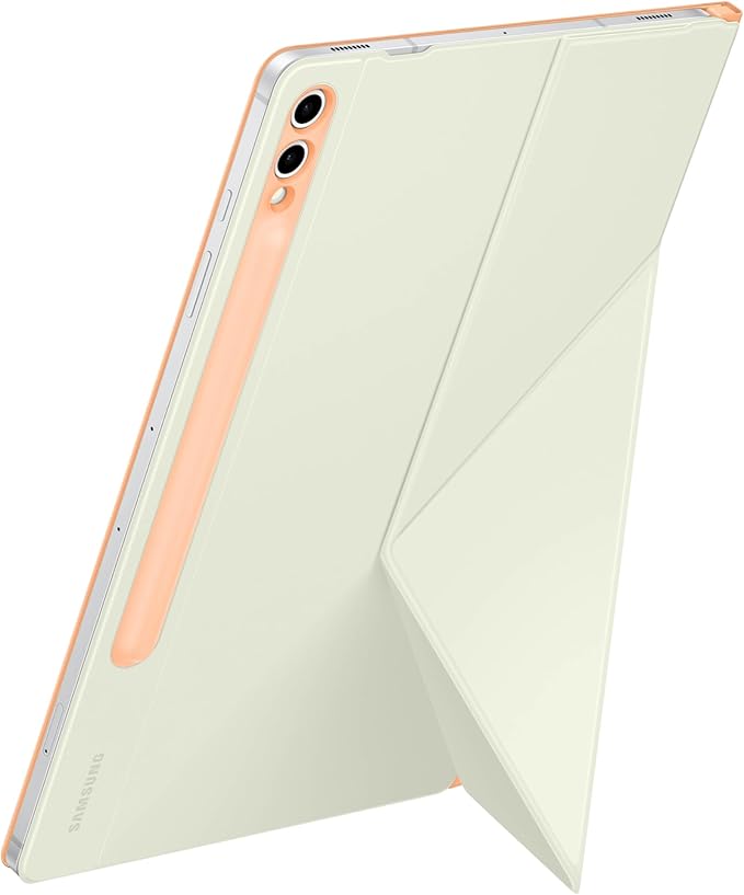 SAMSUNG Galaxy S10+ | Tab S9+ | S9FE+ Smart Book Cover Tablet Protection Case Portrait and Landscape Modes Detachable Platform Auto Screen On/Off US Version Orange