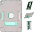 Jaorty 3 in 1 Hybrid Case for iPad Air 3 10.5 &amp iPad Pro 10.5 - Heavy Duty Rugged Stand Shockproof Anti-Slip Anti-Scratch Gray/Green