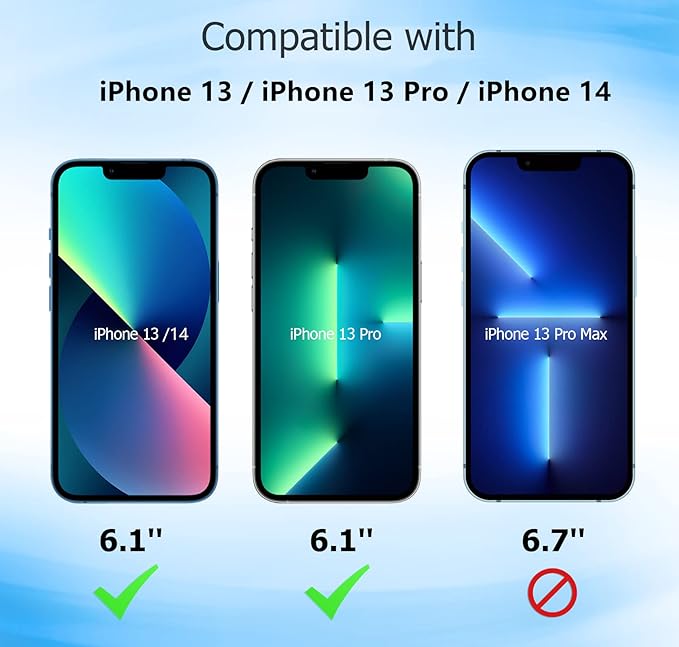 2 Pack Privacy Screen Protector for iPhone 13 Anti-Fingerprint Anti-peeping 9H Tempered Glass Film Smooth Touch