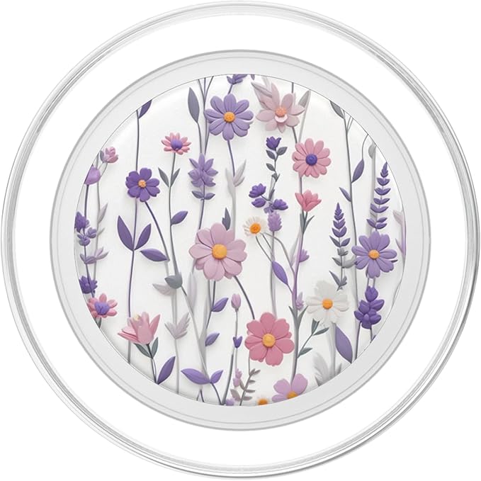 Mixed Flowers Bouquet Flower Pattern PopSockets PopGrip for MagSafe