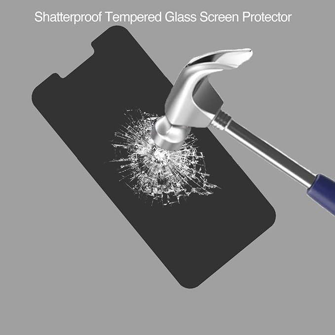 Deara ArmorPro 9H+ Tempered Glass Privacy Screen Protector for iPhone 14 Plus/iPhone 13 Pro Max [6.7 Inch] Anti Spy Case Friendly (Longest Durable) 2 Pack
