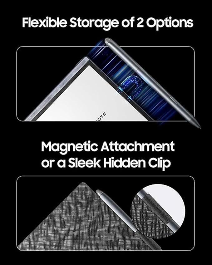 iflytek AINOTE Air 2 E Ink Tablet 8.2 Protective Folio Case Premium PU Leather Slim&amp Lightweight Durable Cover with a Pen Clip for Writing Tablet Water and Dustproof - Black