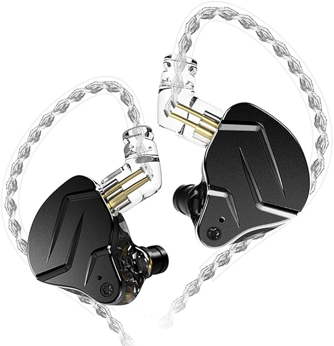 erjigo KZ ZSN PRO X Hybrid Banlance Armature with Dynamic in-Ear Earphone ERJIGO ZSNPROX 1BA+1DD HiFi Headset ZSNPRO X erabuds (Without Mic Black)