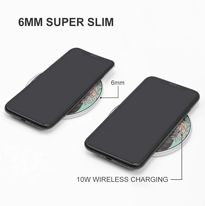 Animal Sloth Mint Green Wireless Charger Fast Wireless Charging Pad with USB Cable 10W Anti-Slip Magnetic Wireless Charger Portable Slim Charger Puck Travel Charging Station