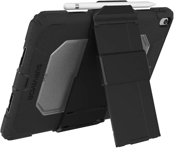 Griffin Survivor All-Terrain - Protective case for Tablet - Rugged - Silicone Polycarbonate - Black Clear - for Apple 10.5-inch iPad Air (3rd Generation)